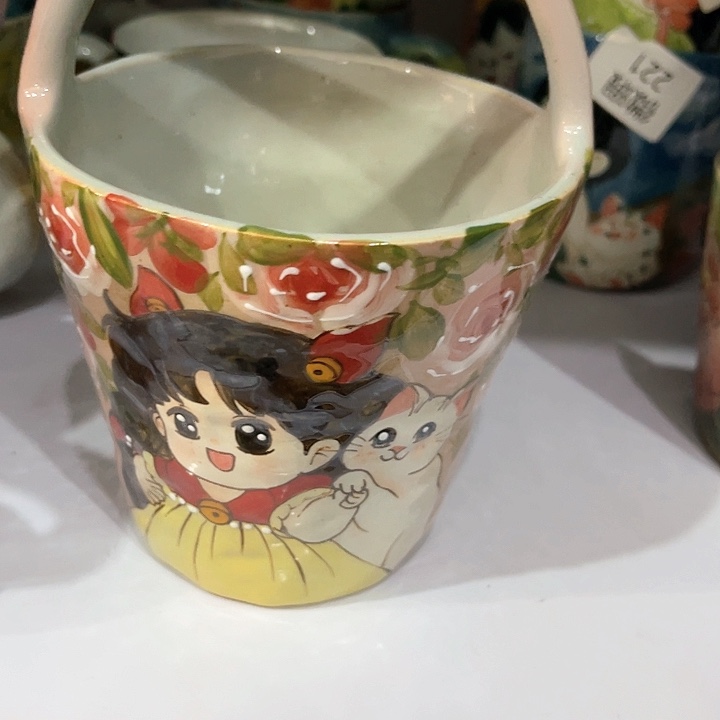 陶景德镇釉下手绘陶瓷 