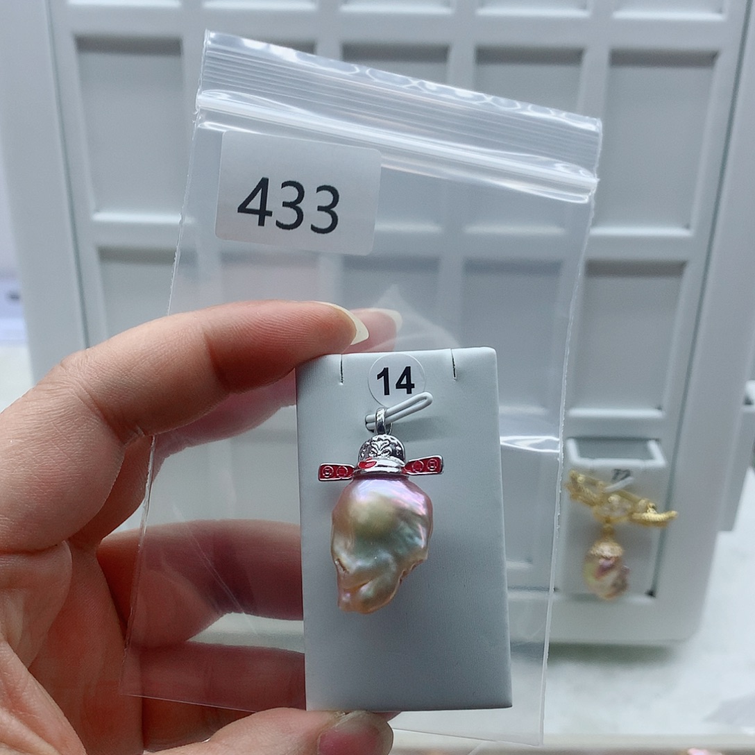 淡水珍珠合金吊坠(不含链)