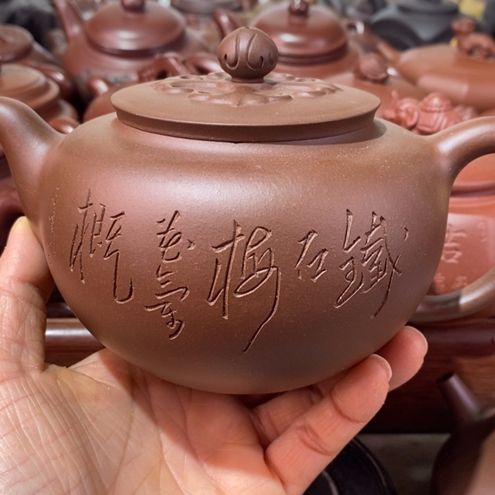 紫砂茶壶微瑕处理一把