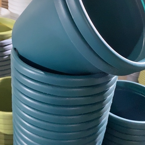 树脂四季4号军绿带托6套