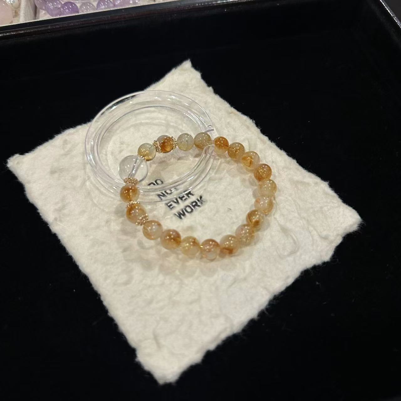 S985 8mm黄塔➕12mm白水设计款手串 颜色微差