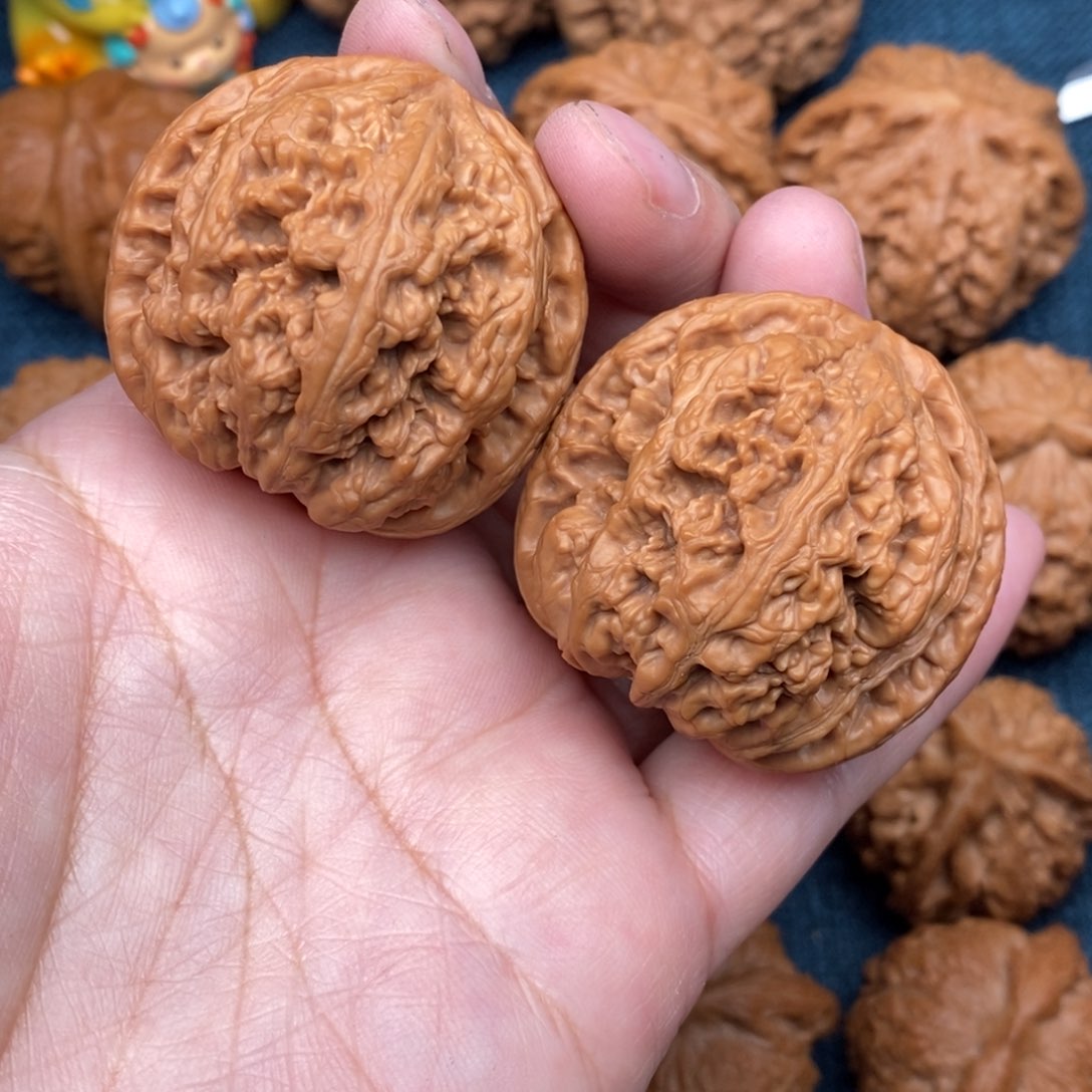 文玩核桃把件41精品球筋全品