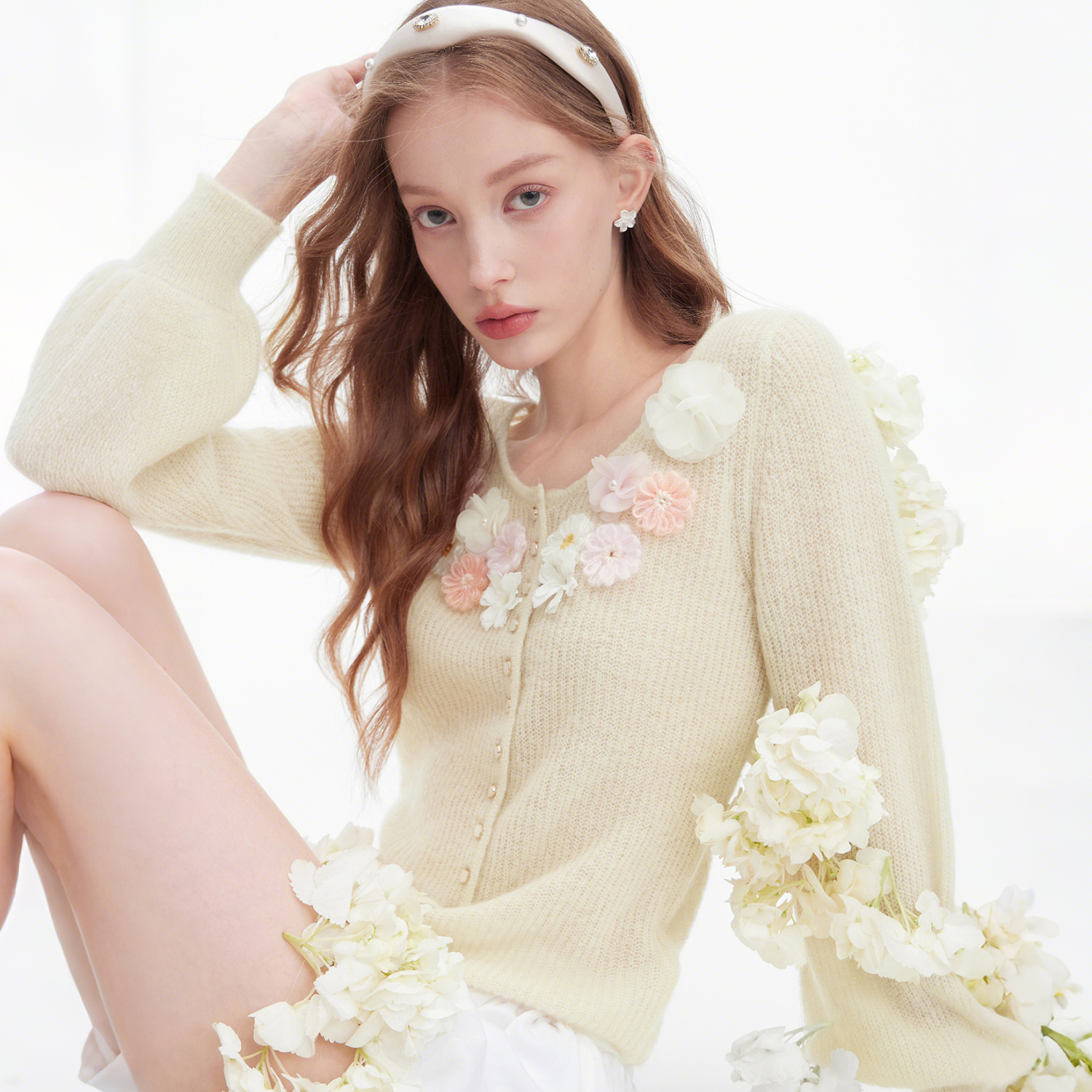 MISSCOCOON黄色开衫25新马海毛针织衫0011