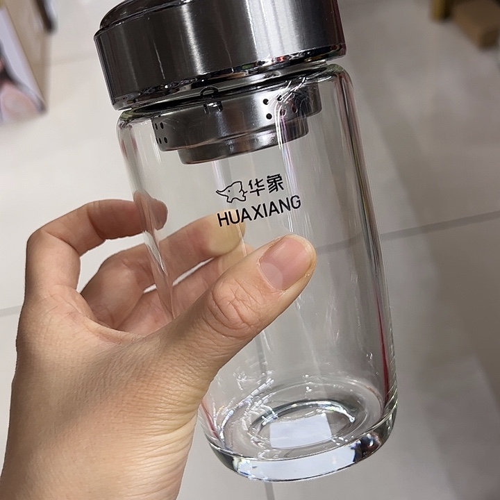 华象单层烫手玻璃杯460本色2233-7