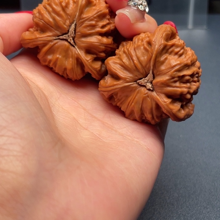 海***爹文玩核桃吊坠白狮子