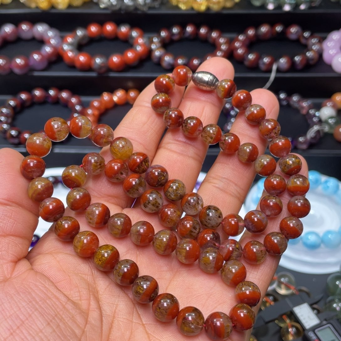 手链水晶未镶嵌极光23聚宝盆9+m