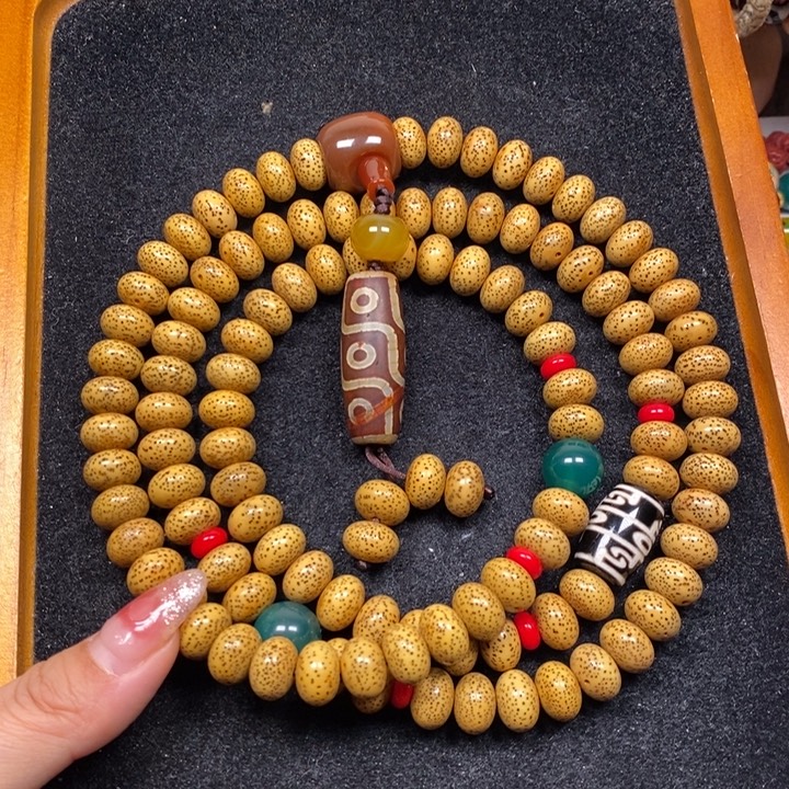 吊坠星月菩提黄金籽12.5