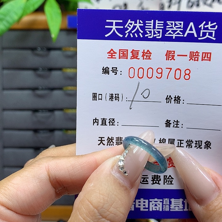 翡翠戒圈未镶嵌    9708