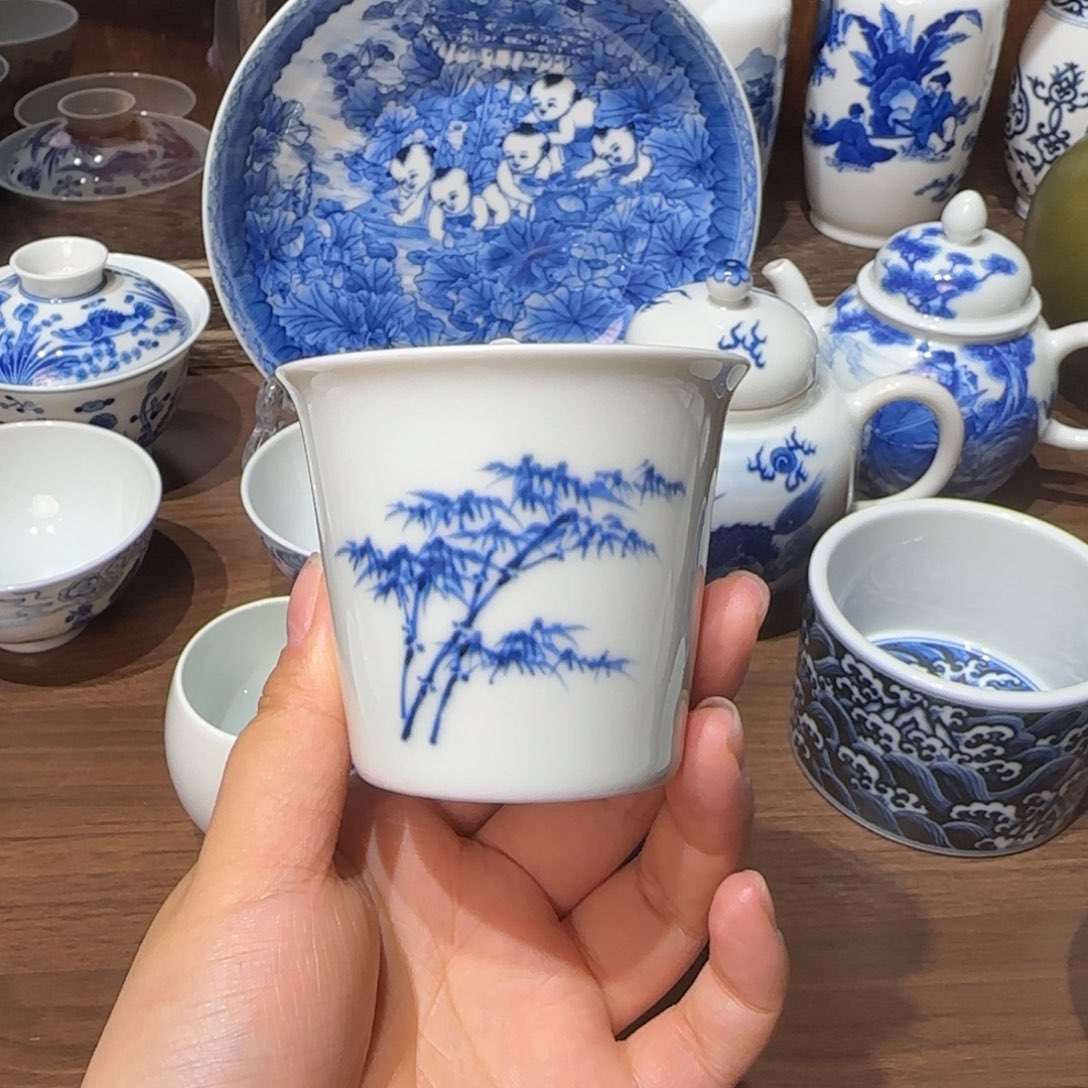 镇坤堂 竹手握杯杯