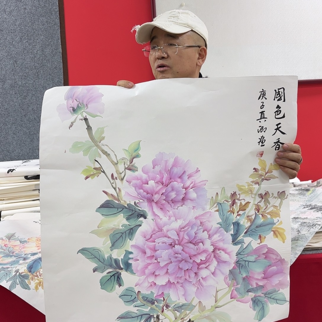 国画国画作品多次入选国内外