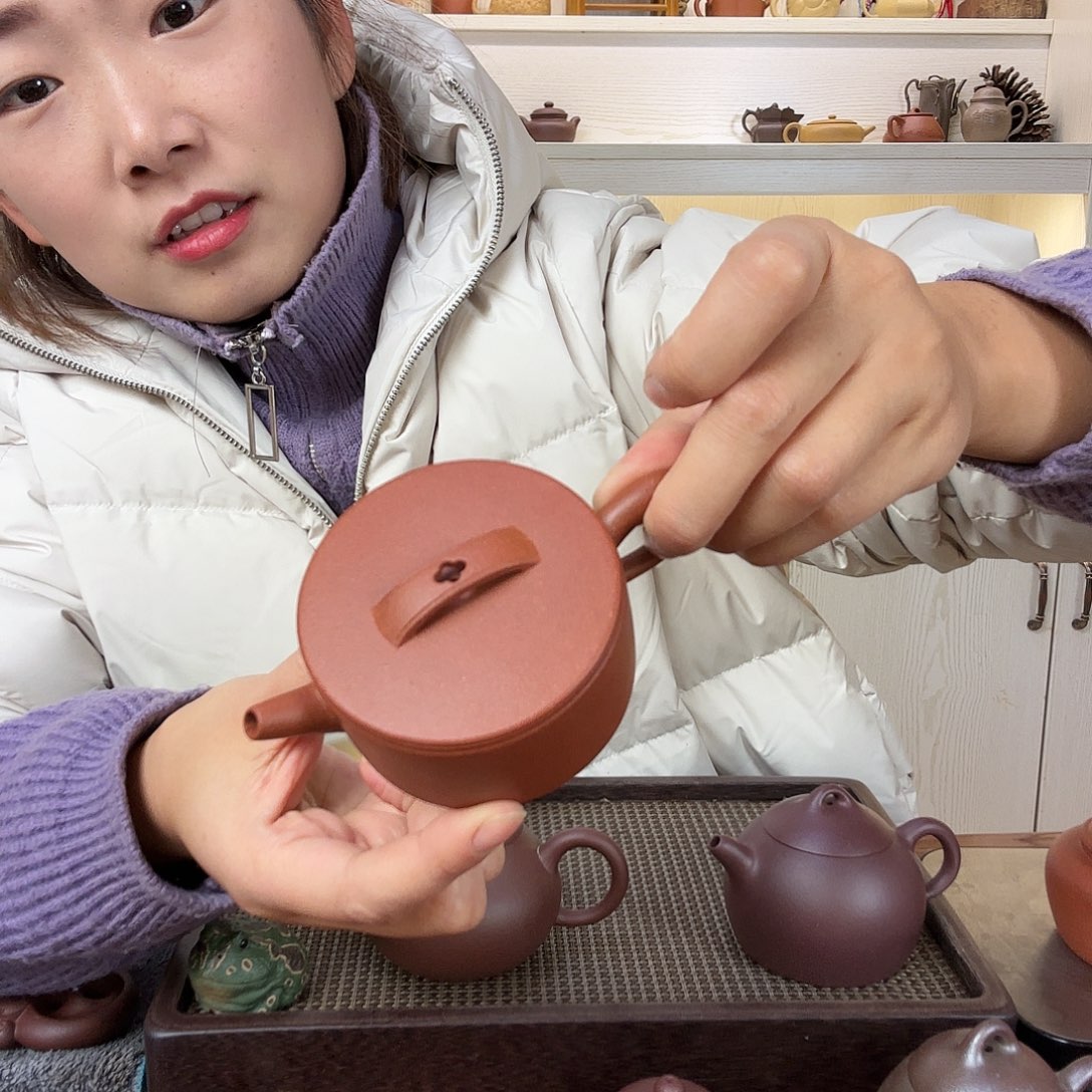 紫砂茶壶100cc汉瓦半手工