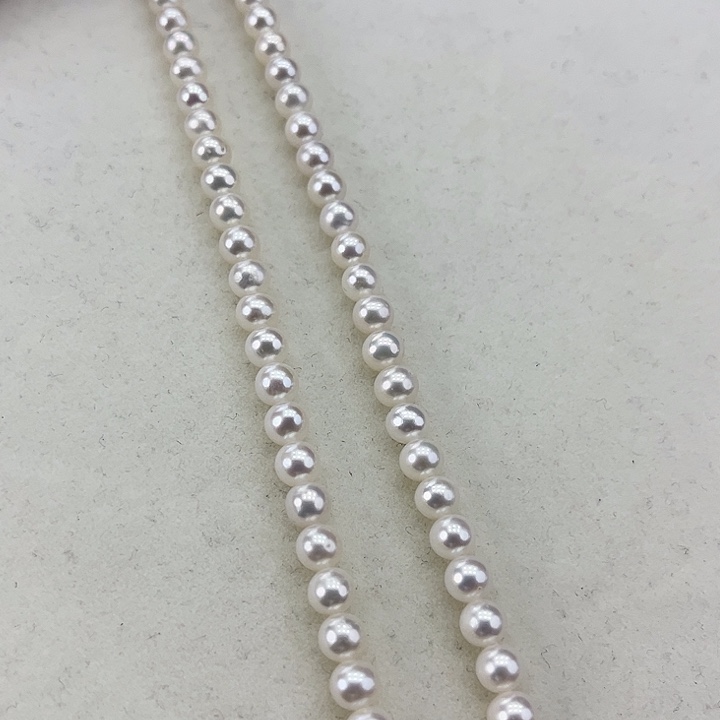 淡水珍珠颈饰银S925镶嵌卡5.6极光炫彩