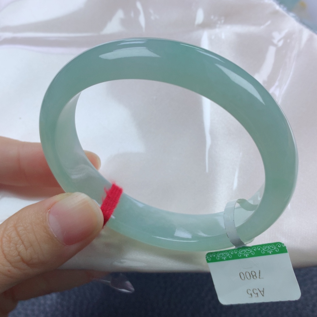 未镶嵌手镯翡翠缅甸天然翡翠A货54.8贵妃