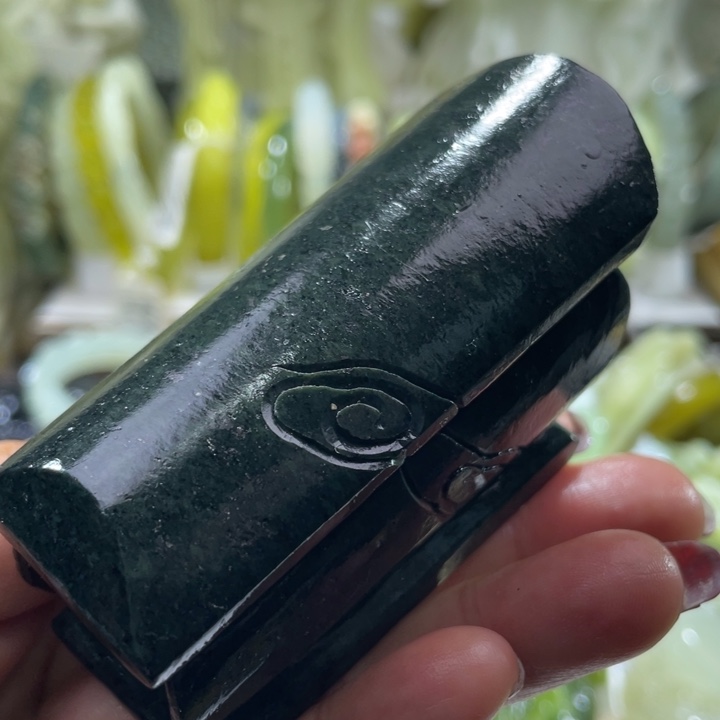 岫玉未镶嵌手把手把