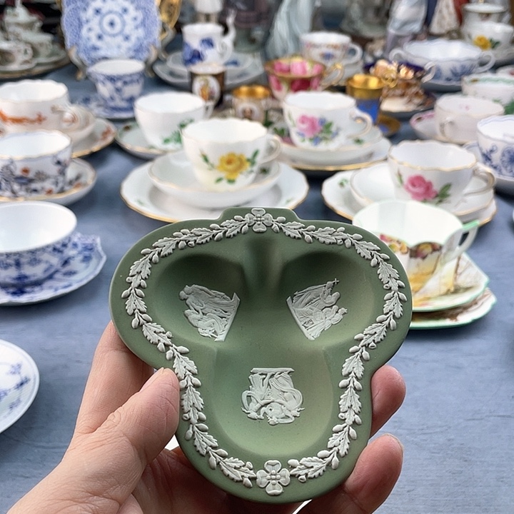 中古欧瓷瓷器小房子