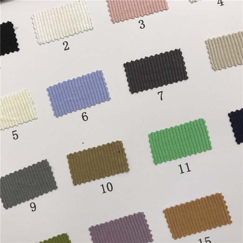 220g醋酸天丝2*2罗纹 针织布料17个颜色现货供应厂家直销402147-4