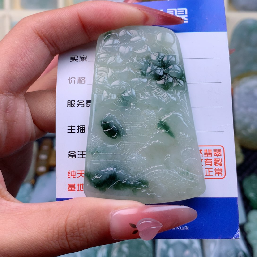 翡翠颈饰未镶嵌缅甸翡翠