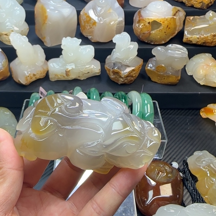 玛瑙/玉髓合金摆件