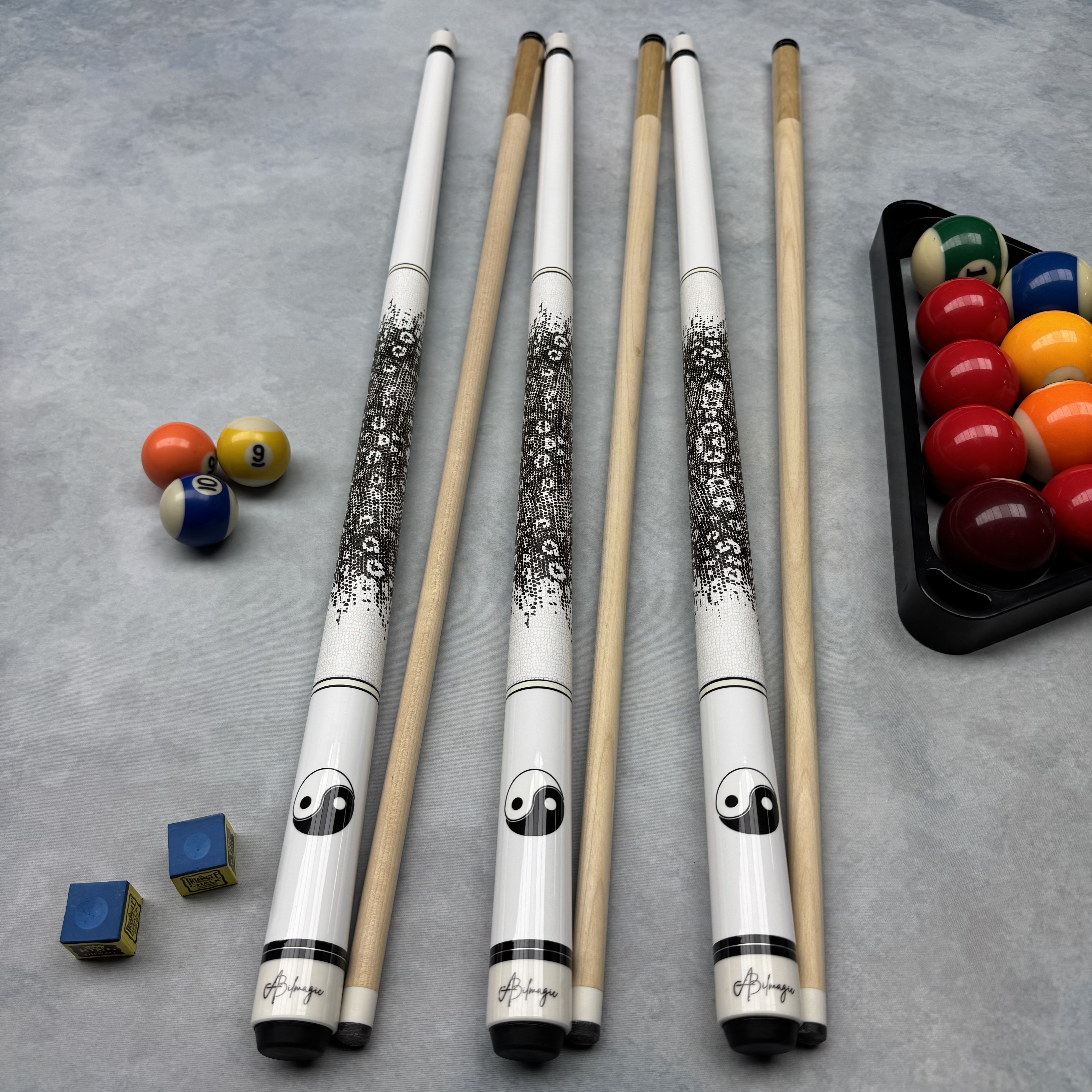 【太极黑白-主播福利】大牌球杆枫木手工做工中式八复刻球杆