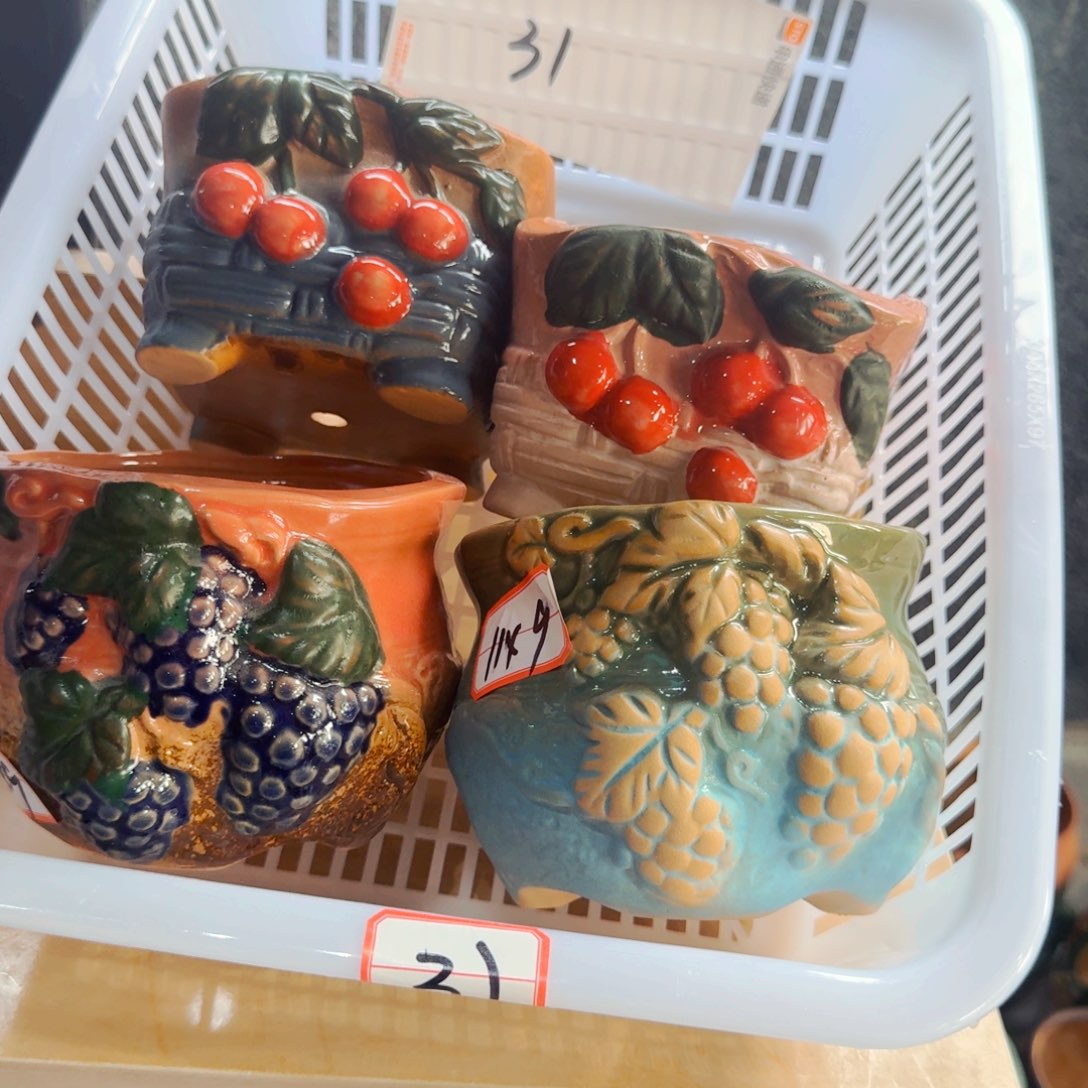 紫砂花盆粗陶盆醋