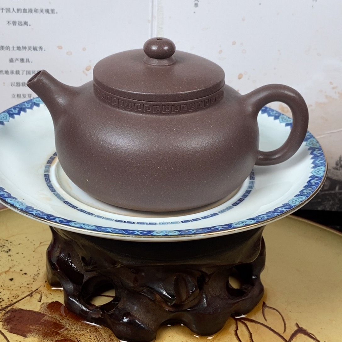 紫砂茶壶天青200 容量宜兴紫砂壶