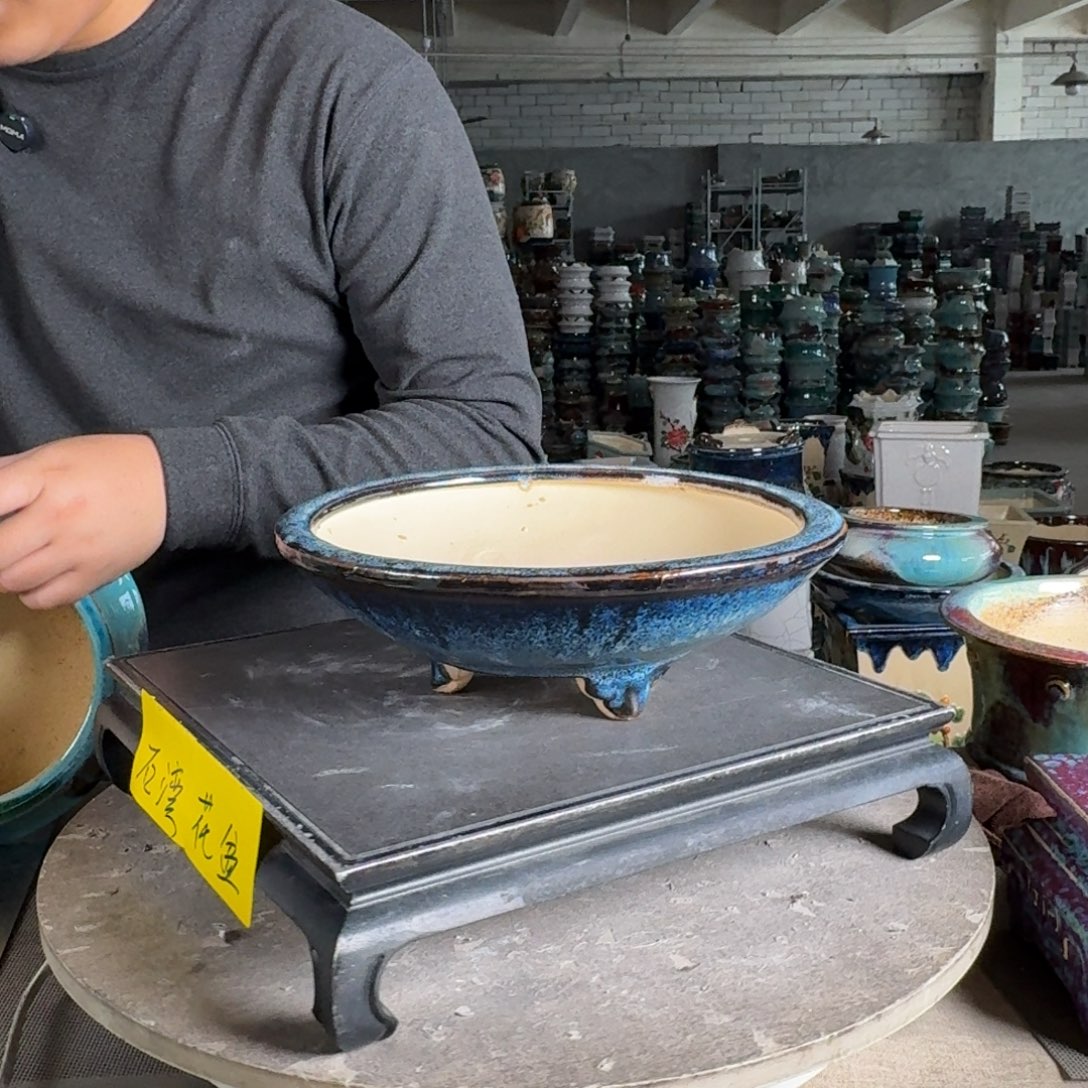 。一风堂石湾花盆 内口22*5