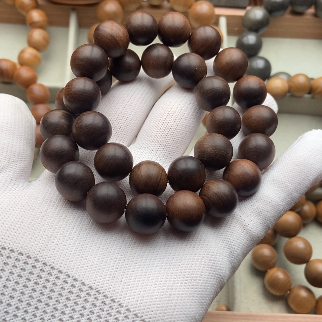 手串/手链檀香木1.5老山檀香黑肉奶香瑕疵手持