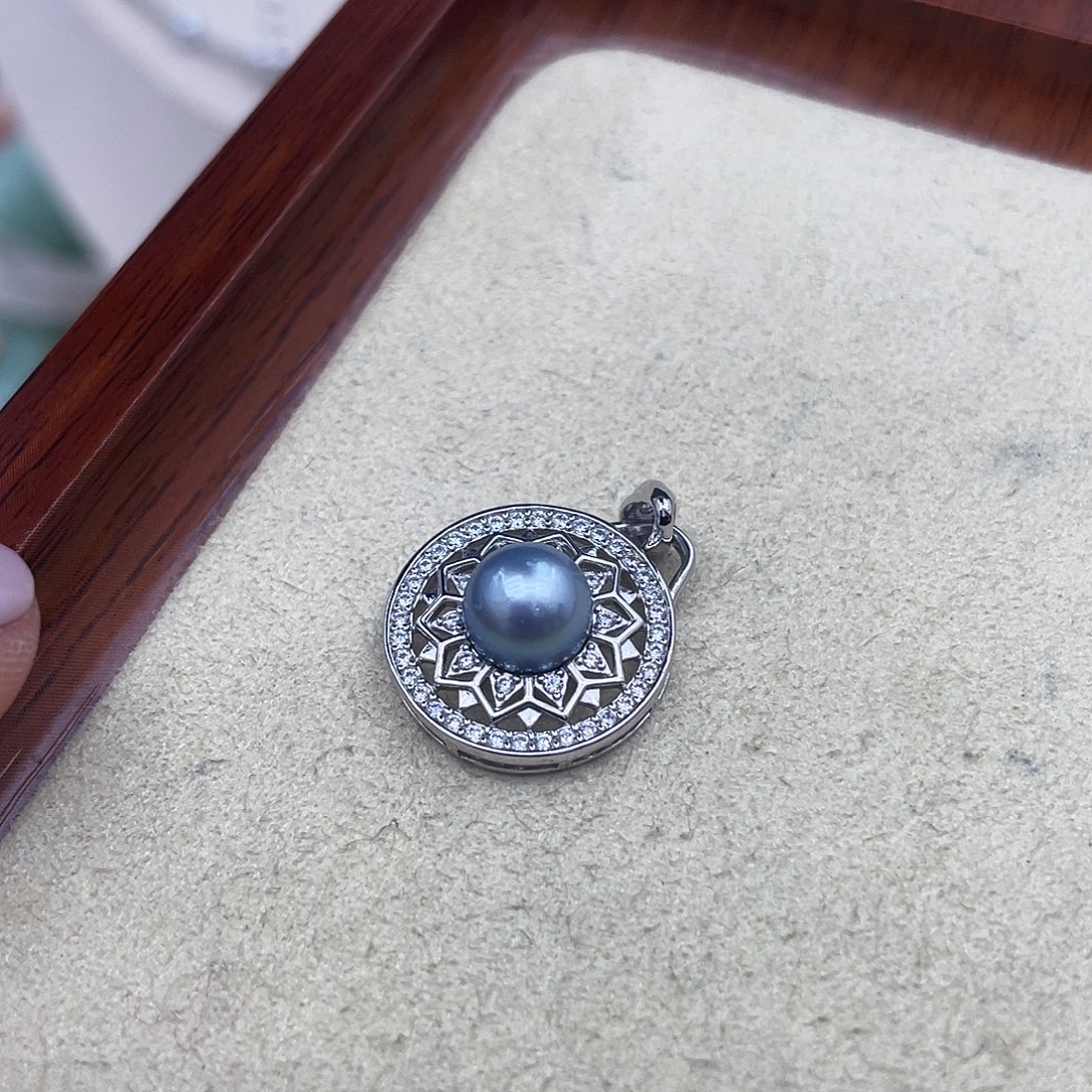 海水珍珠颈饰银S925镶嵌