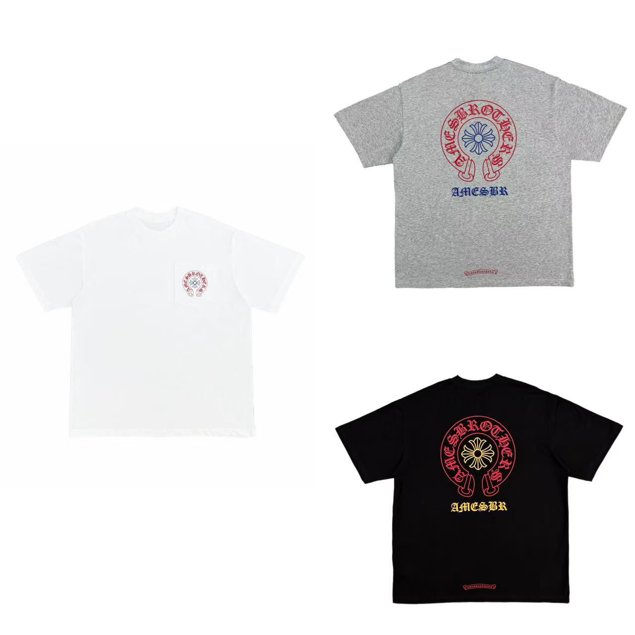 [MQ]黑白灰三色后面十字梵文爽滑冰皮薄款休闲儿童体恤(夏日炎炎）