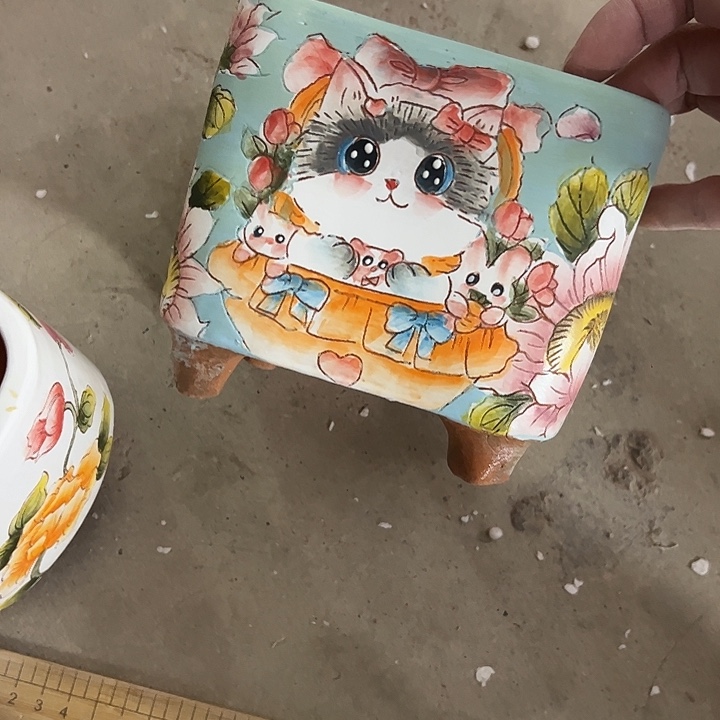 羽***枫景德镇幸运花盆性价比超高