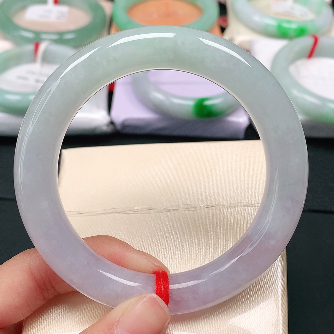 翡翠手镯（圆镯）未镶嵌天然翡翠手镯56