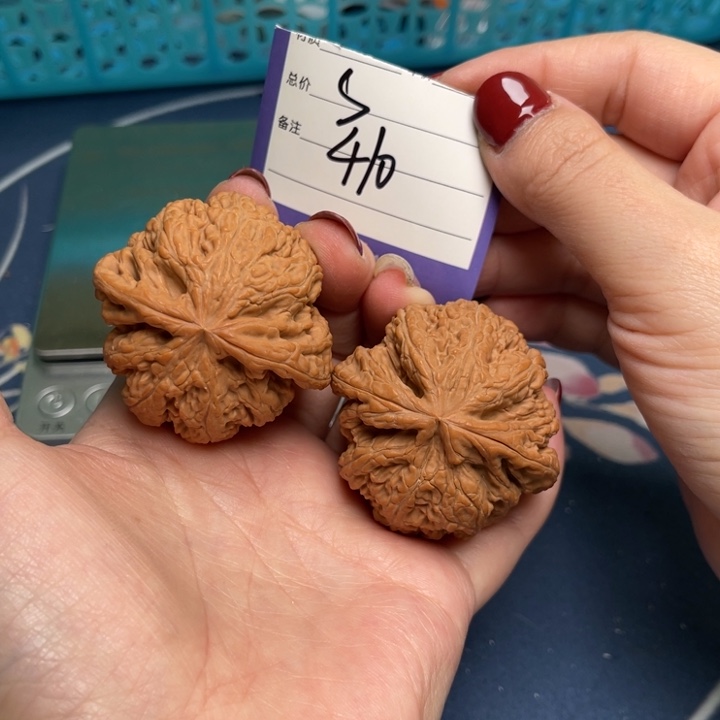 文玩核桃把件粗筋46