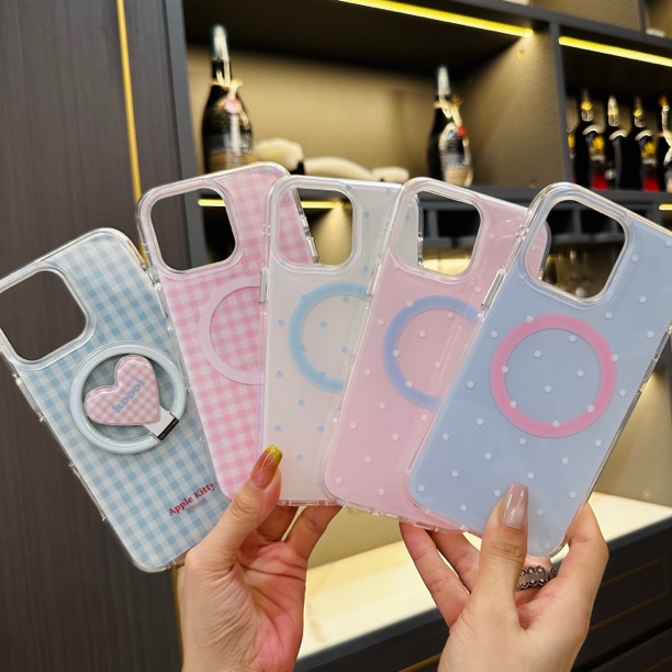 【磁吸款】夏日ins马卡龙适用iphone16/13手机壳苹果硬背软边防摔