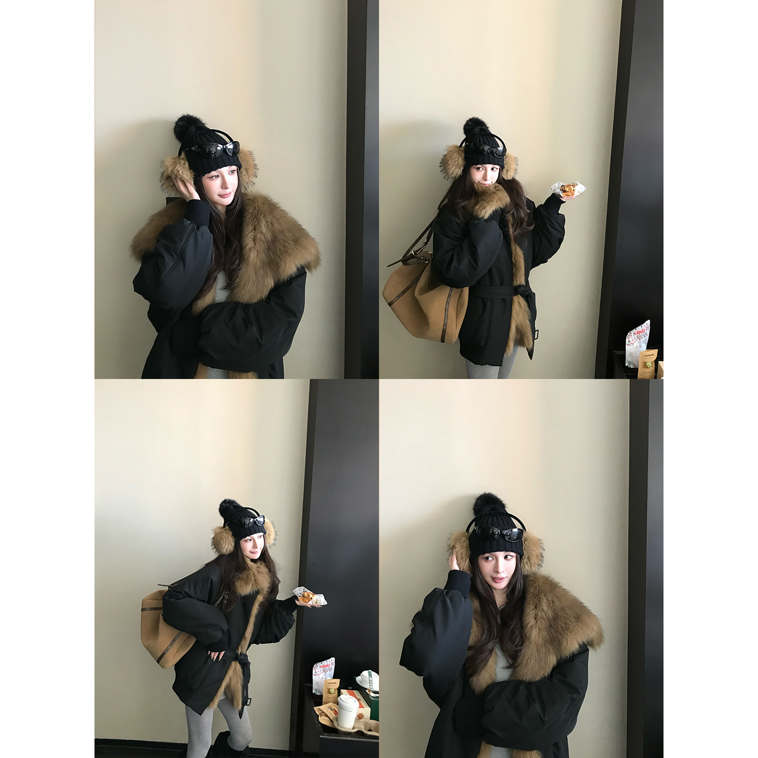 "冬野梦境"臻贵芬兰进口sagafurs狐狸毛外套 长期主义超大毛领