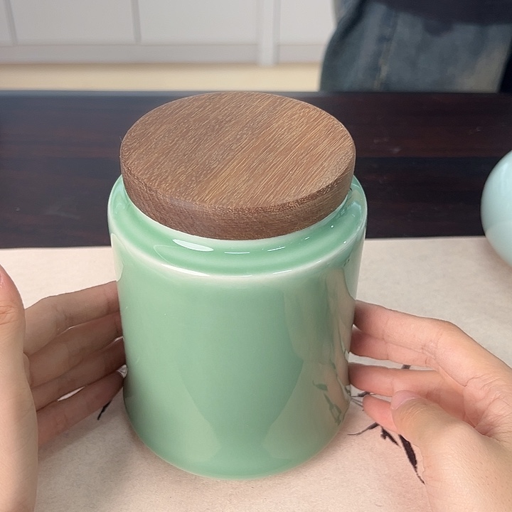 龙泉云间青瓷小米茶器