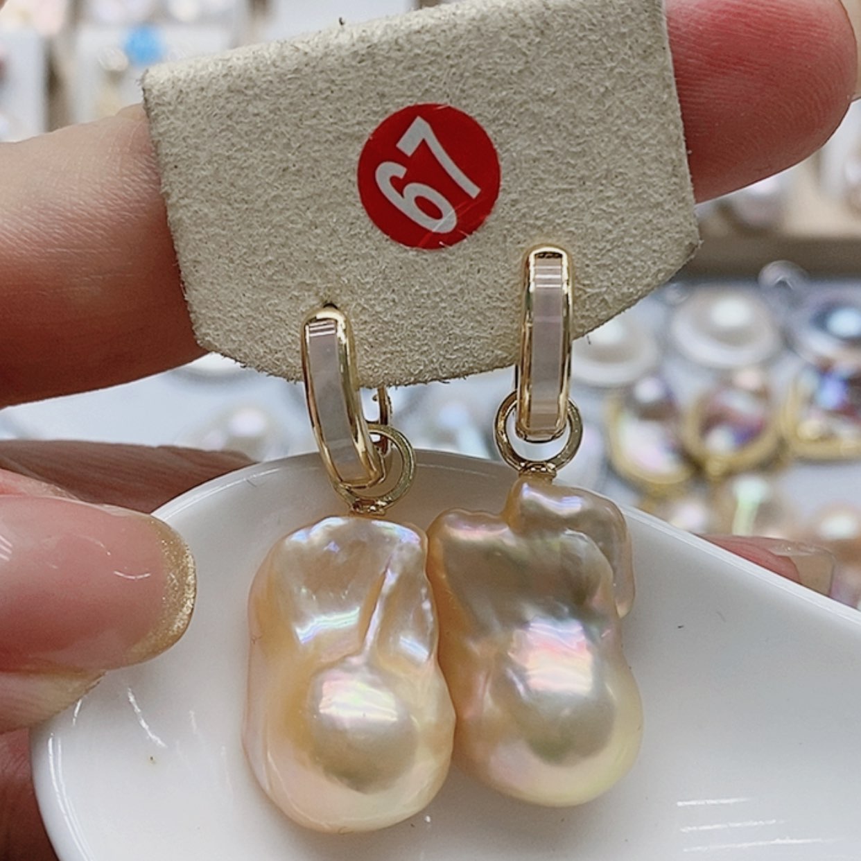【闪购商品】淡水珍珠耳饰银S925镶嵌