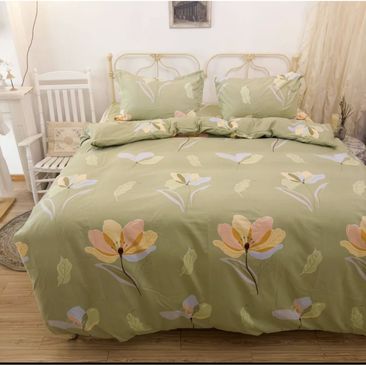 高支高密斜纹加厚款大床单 2.3×2.4【浪漫春天】