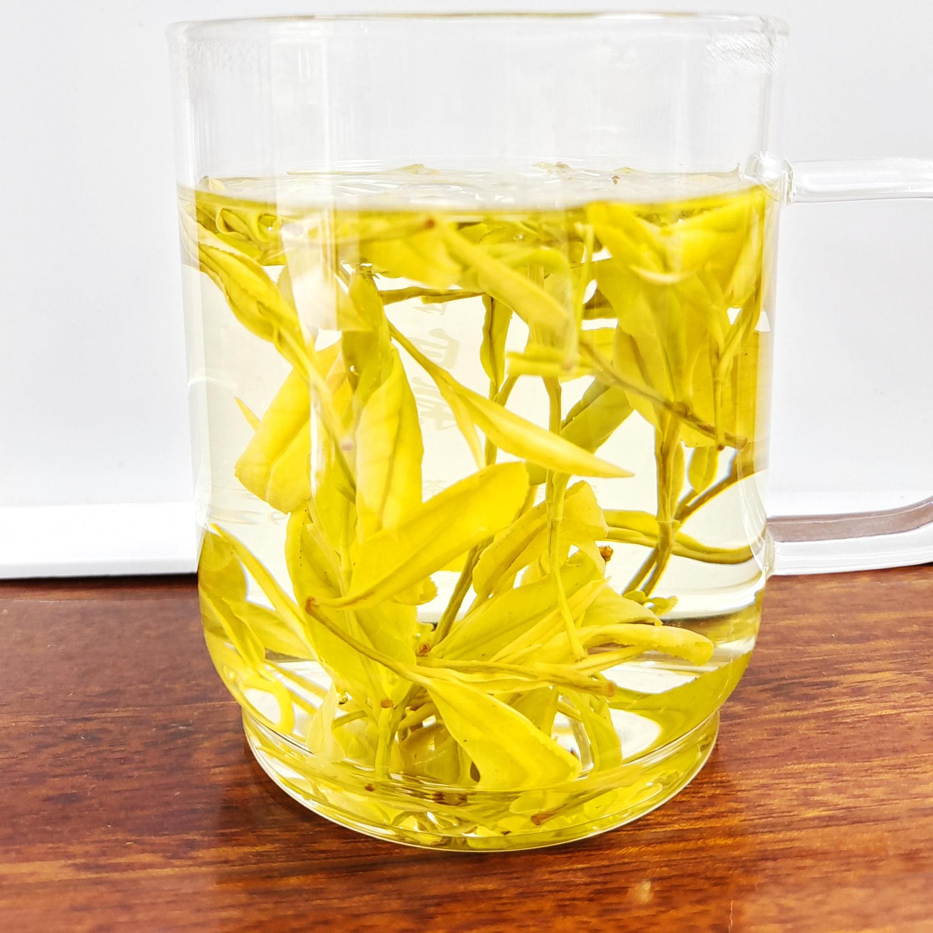 2025新茶黄金芽一芽一叶高山奶白黄金芽明前春茶浓豆香耐泡白茶