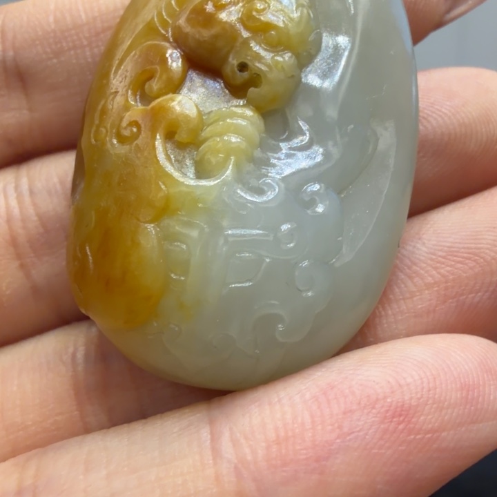 和田玉未镶嵌挂件