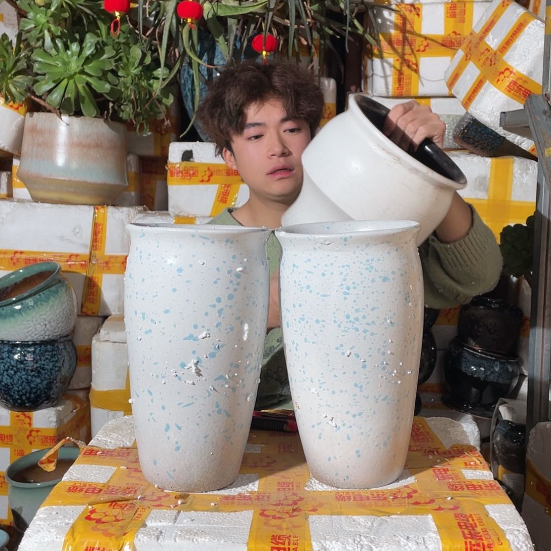 红陶宜兴紫砂花盆