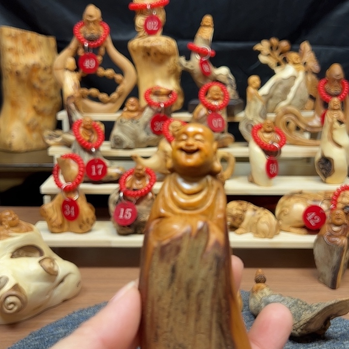 柏木把件崖柏摆件