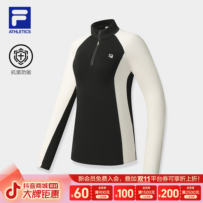 Fila/斐乐【抗菌功能】早秋新款女士户外运动针织长袖衫A11W541205F