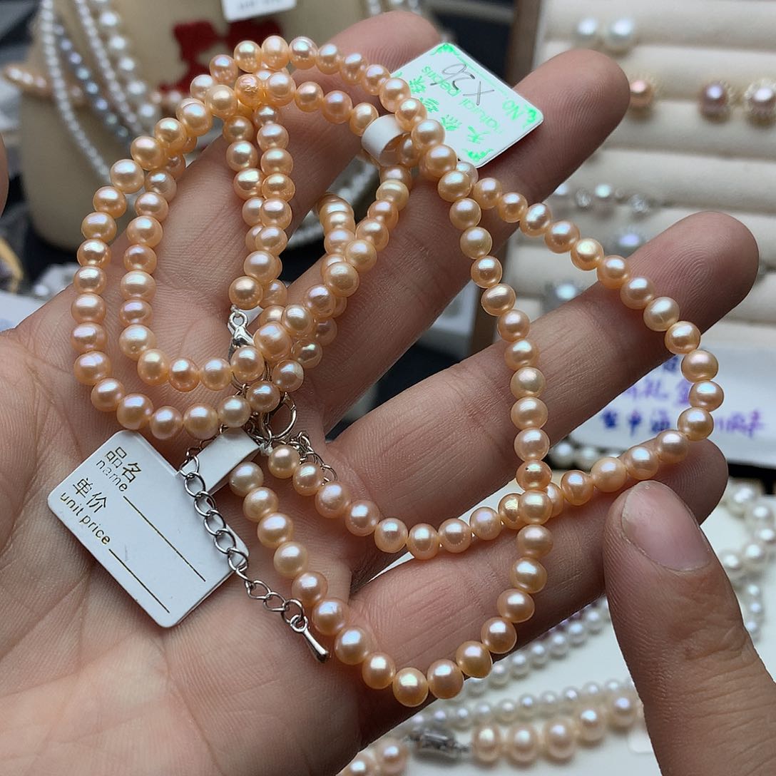 淡水珍珠4-5未镶嵌x 26项链