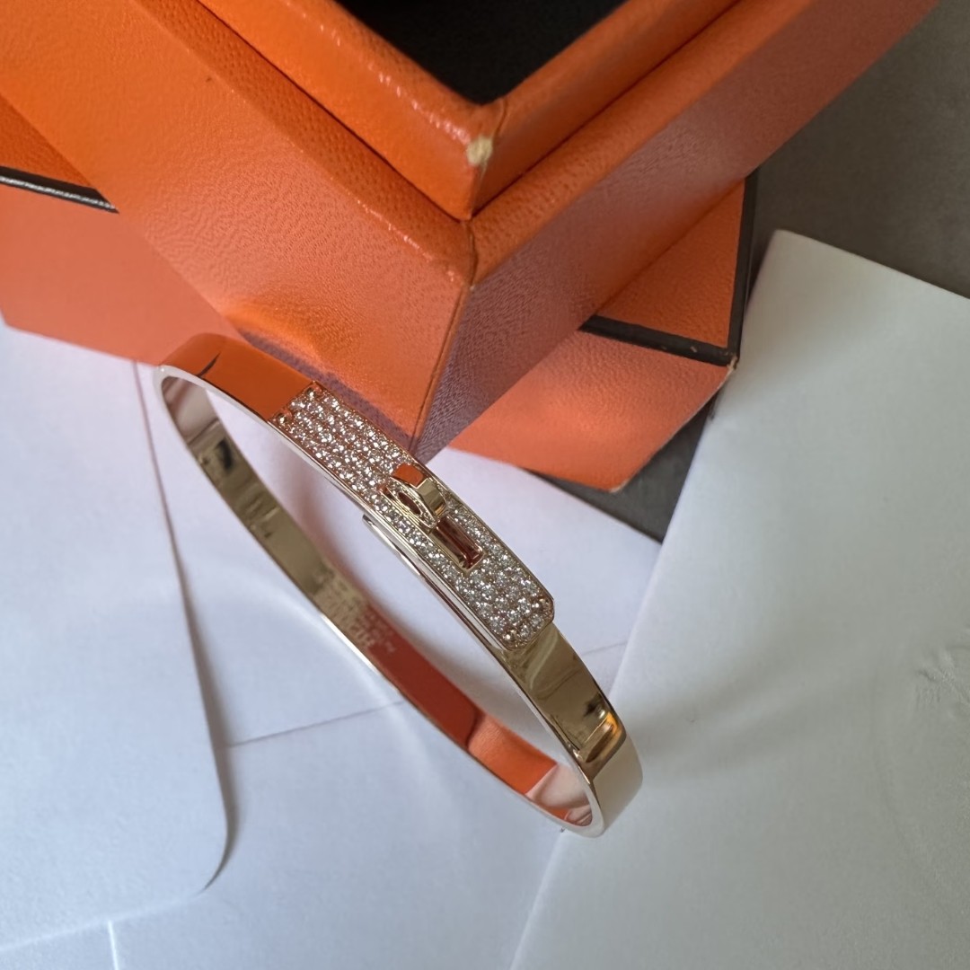 合金合成锆石手镯 时尚饰品C015精美轻奢百搭小众简约手镯窄版