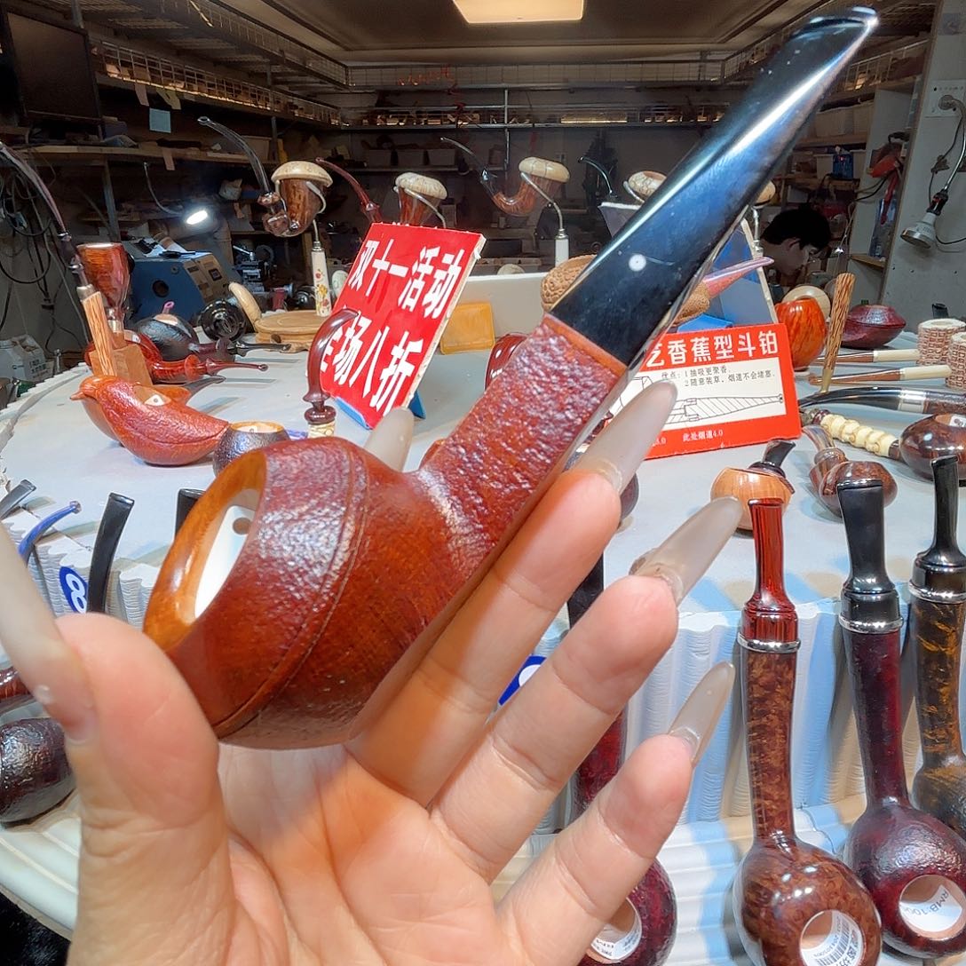 松*焦耀烟斗一4117牛头