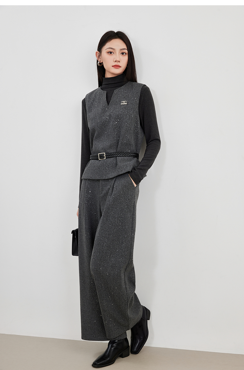 背带裤轻熟风静奢风设计师时尚套装RL25436H004