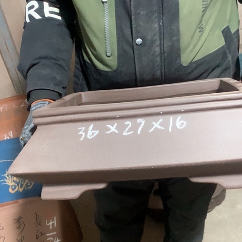 紫砂花盆手工制作