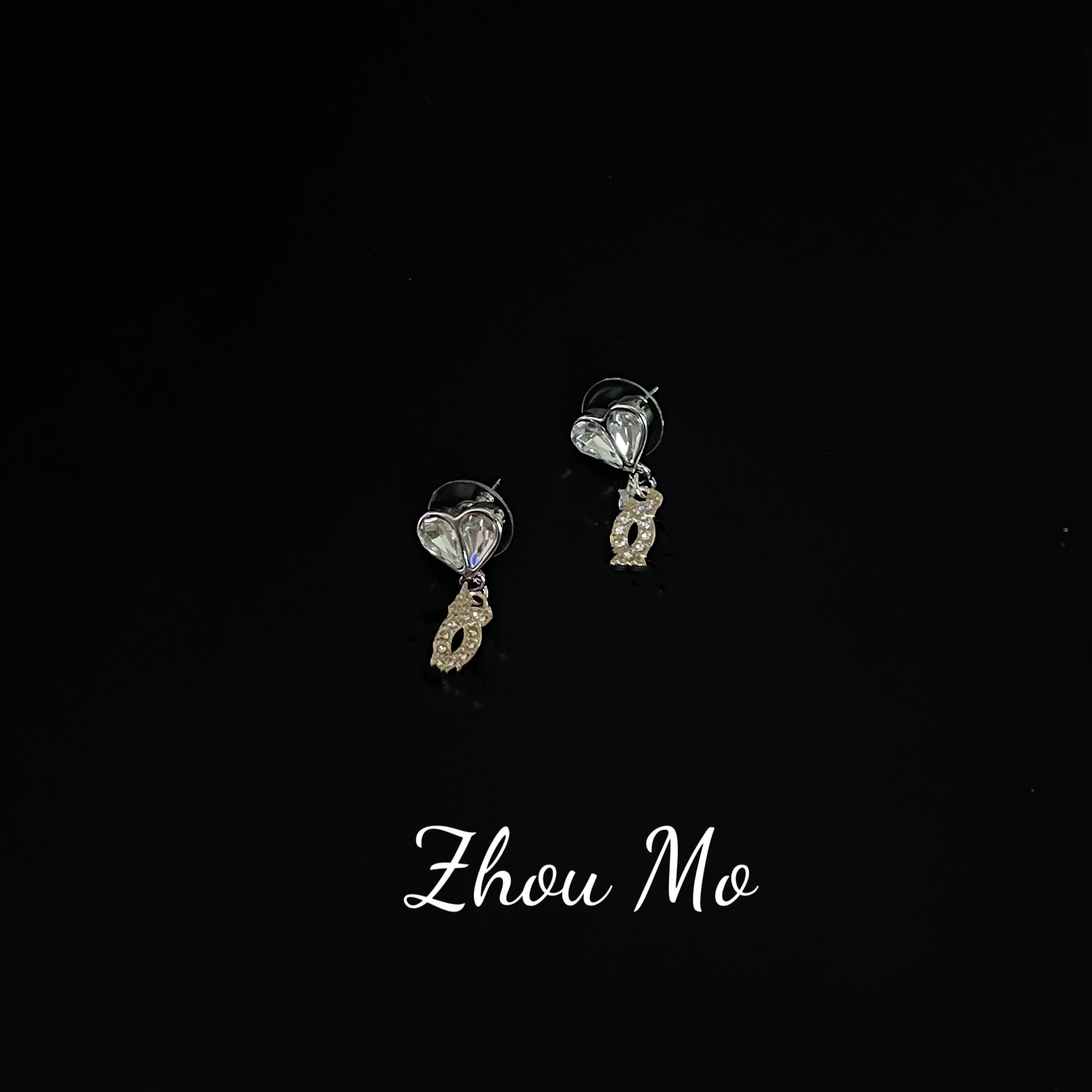 铜合金耳饰 【MOMO】气质爱心精致耳环 B-069