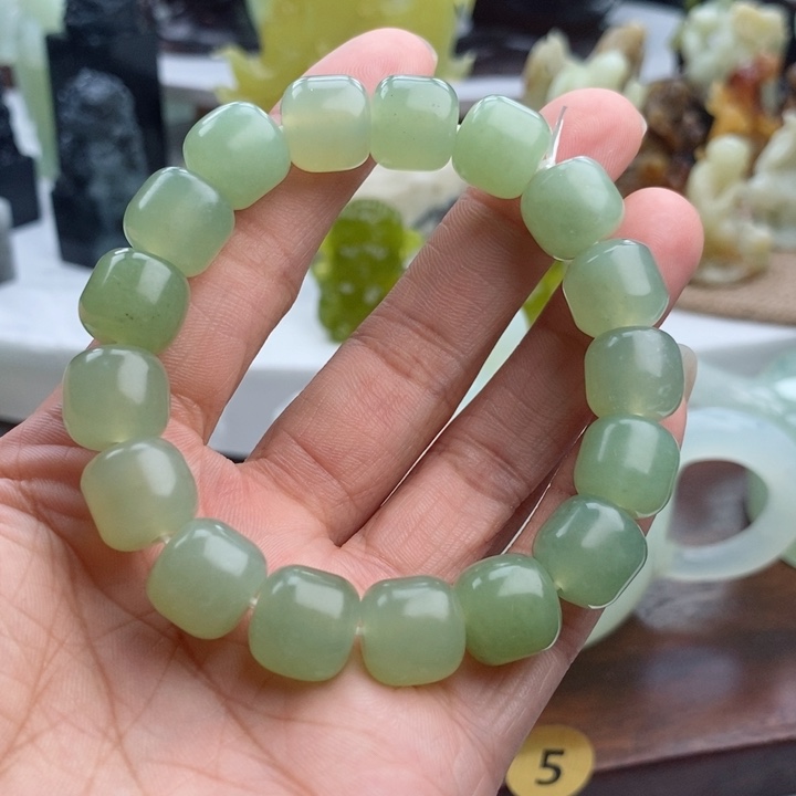 岫玉未镶嵌四大名玉手串