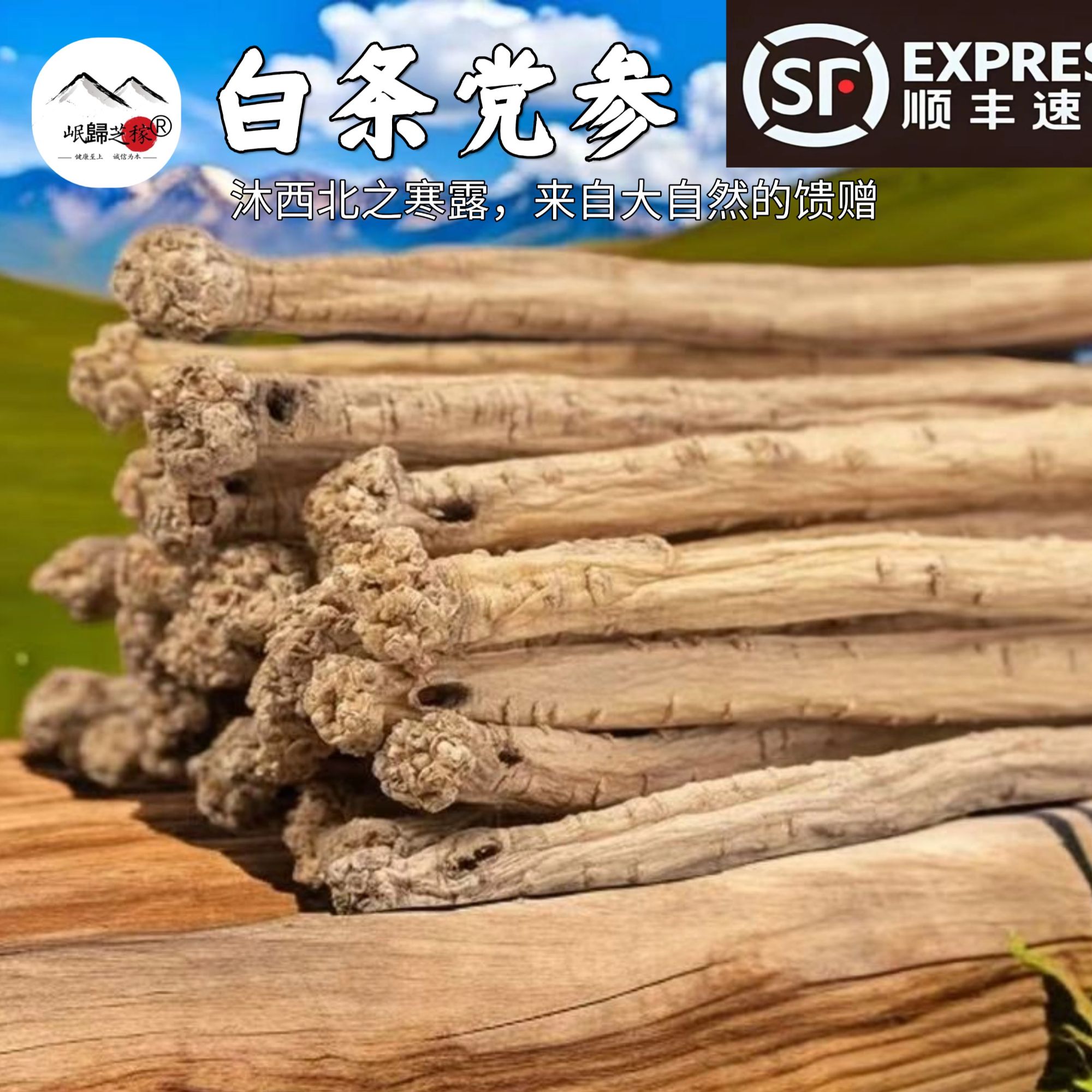 【正宗甘肃岷县党参大条】产地直发软糯香甜无硫干货泡水煲汤黄芪